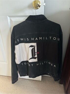 Tommy Hilfiger Black and White Lewis Hamilton Panel Jacket